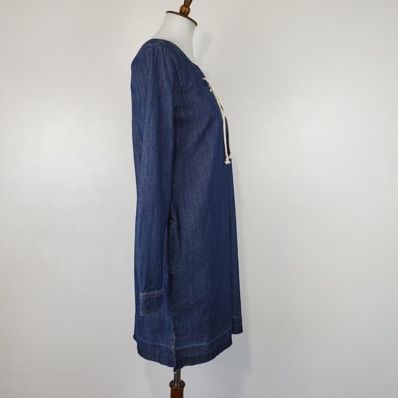 Sanctuary "Modern Desert" Faith Wash Denim Jean Shift Dress With Pockets NWT S - Picture 6 of 15
